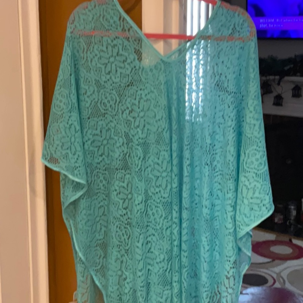 Swimsuit coverups beautiful aqua color one size fits all